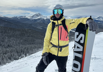 Dr. Obey skiing