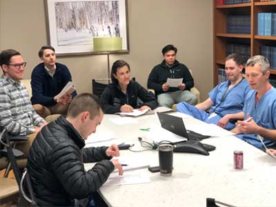 Hand fellows and attending physicians