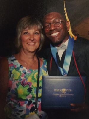 Madelyn Curry and Randale Lambert at graduation